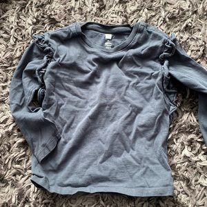 Tea collection ruffled long sleeved tea